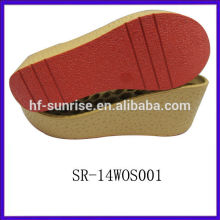SR-14WOS001 ladies sandals pu sole italian pu sole ladies pu sole wedge shoes pu outsole